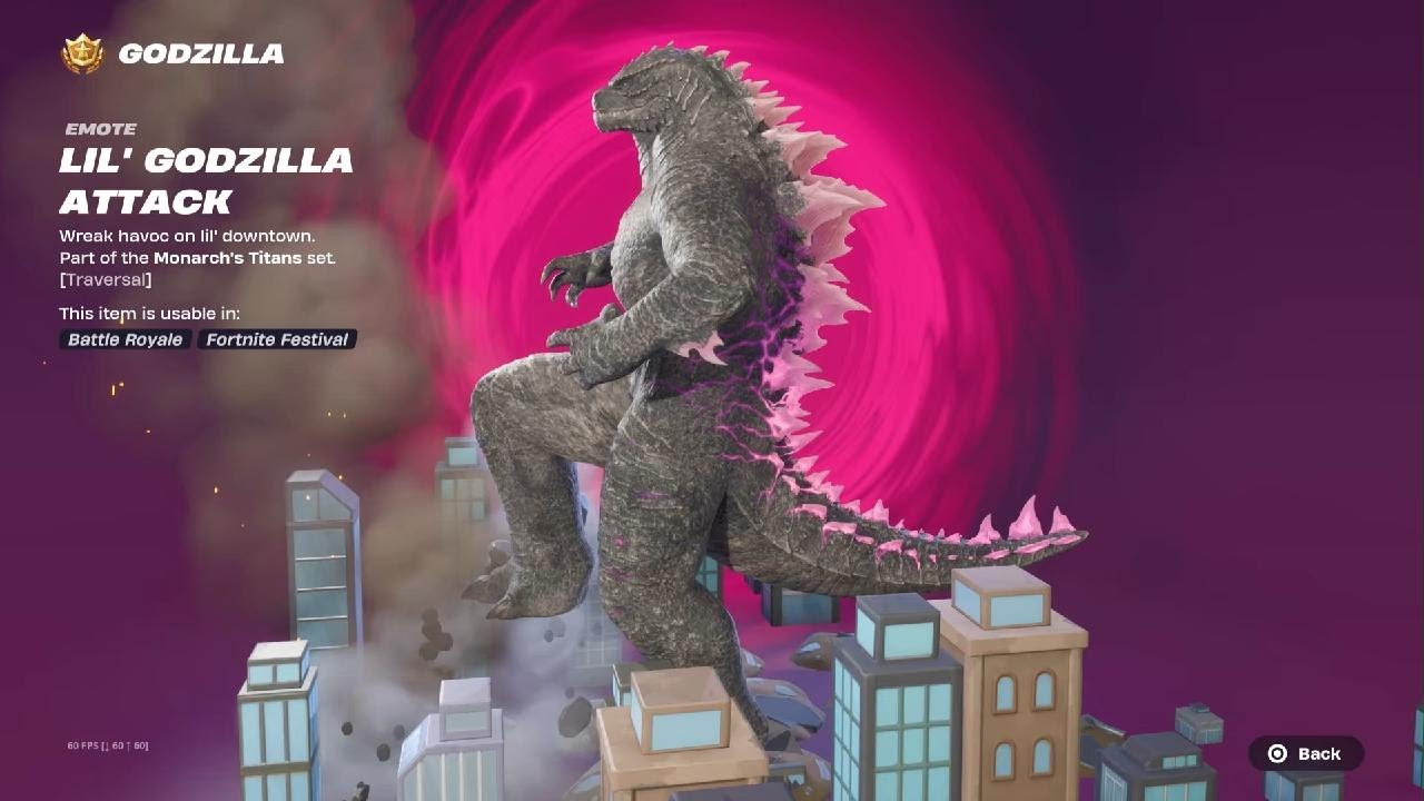 Fortnite all NEW Godzilla rewards