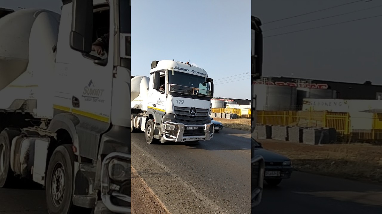 Upclose With The Mercedes-Benz Actros 2646 Dry bulk Tanker Truck | Power | Sound | Approach | #truck