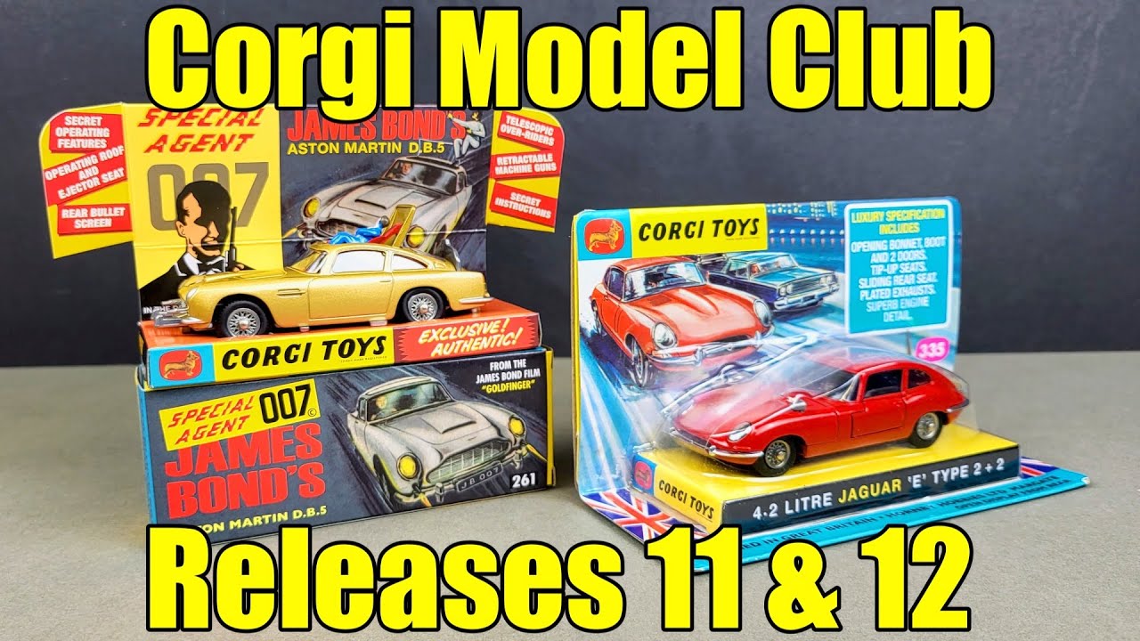 Клуб моделей Corgi, часть 6 — Джеймс Бонд Aston Martin DB5 №261 + Jaguar E Type 2 + 2 №335
