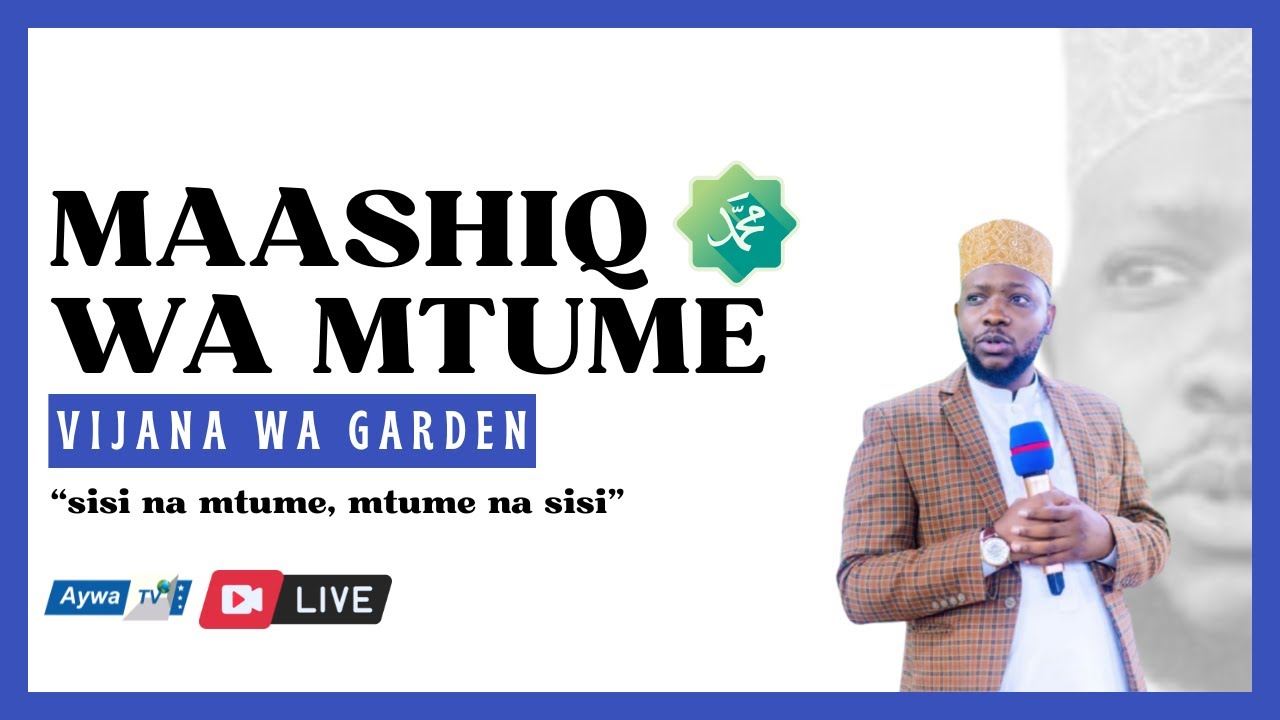 🔴live MAULIDI YA MTUME (S.A.W) MAASHIQ WA MTUME - VIJANA WA GARDEN -MAGOMENI, MIKUMI - 04.02.2026