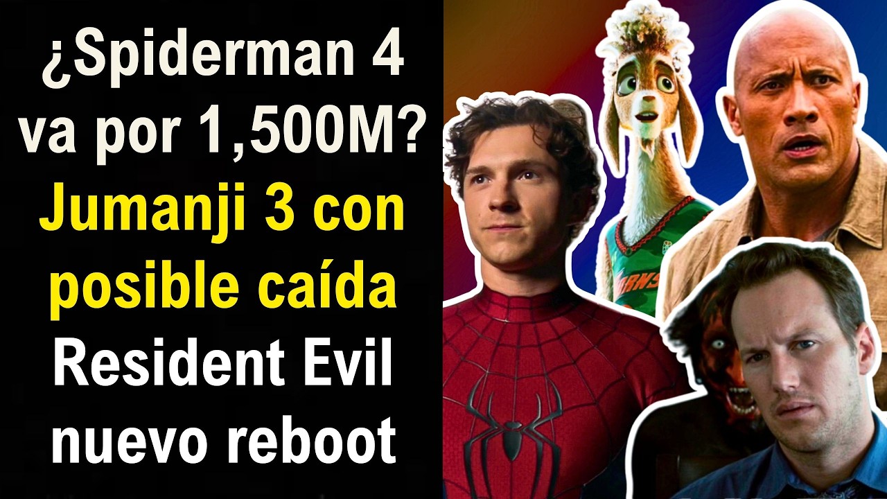 Todos los ESTRENOS SONY 2026: Spider-Man Brand New Day, Jumanji 3, Resident Evil, Goat, Insidious 6.