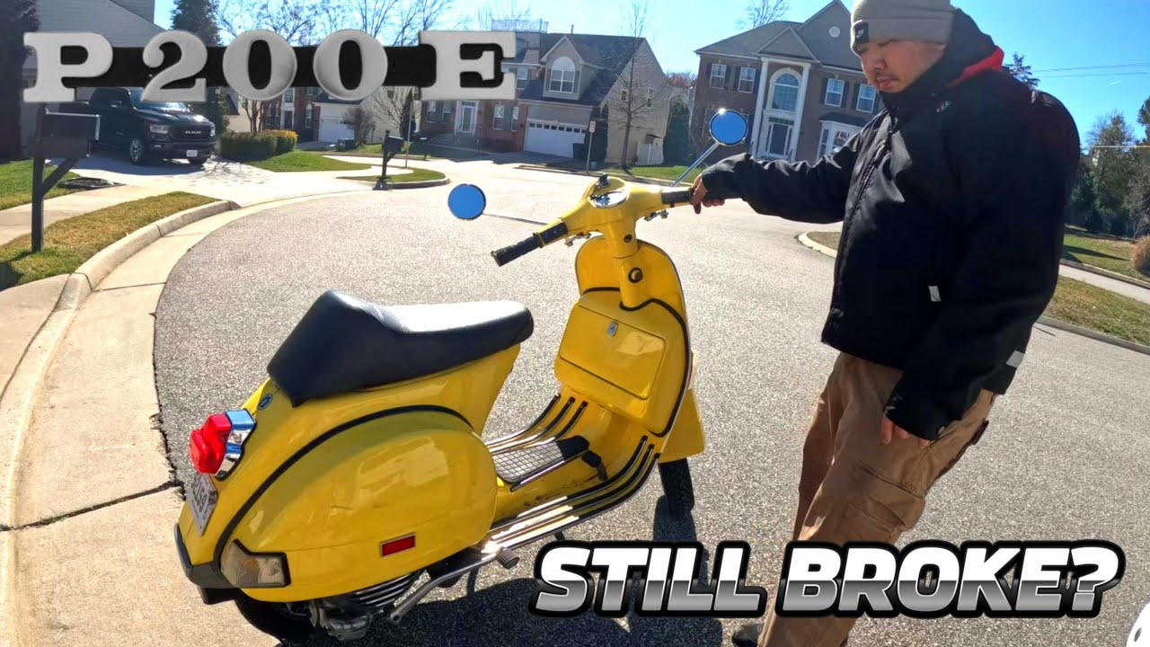 Vespa P200E Test Ride