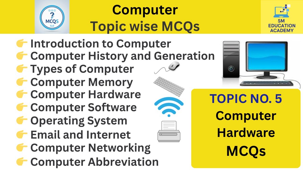 Computer Hardware | 20 MCQs for Beginners