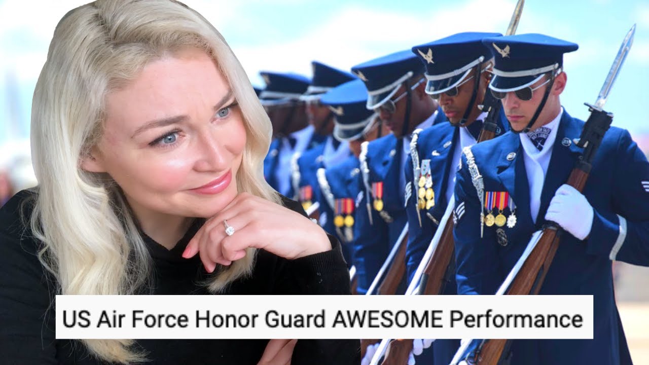 New Zealand Girl Reacts to US AIR FORCE HONOR GUARD DRILL TEAM!!!
