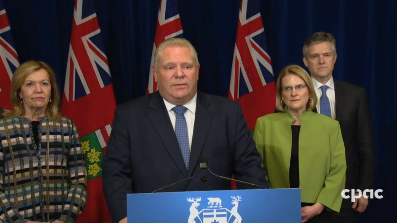 Ontario Premier Doug Ford declares state of emergency due to COVID-19 - March 17, 2020
