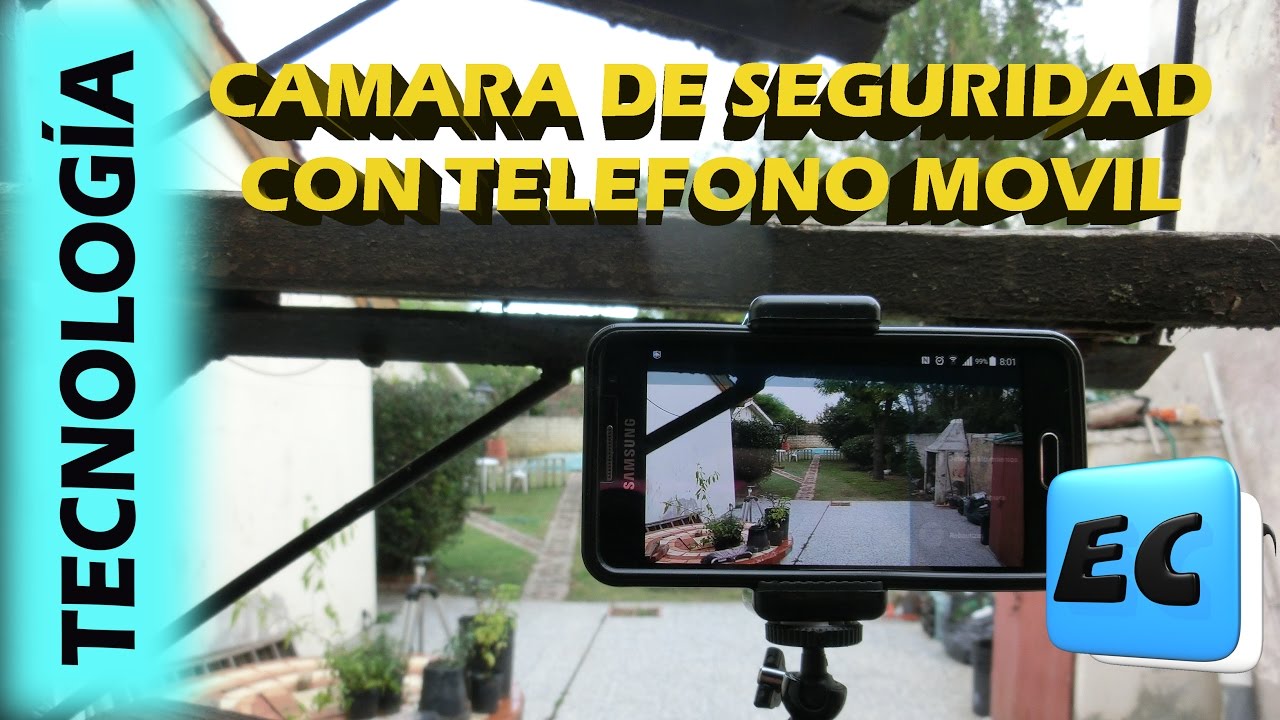 Camara de seguridad con telefonos celulares