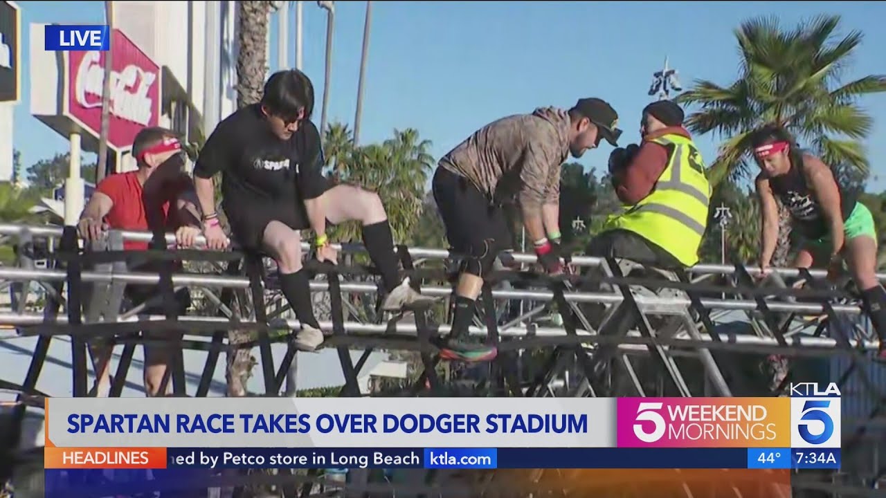 Spartan Race takes over Dodger Stadium! 
