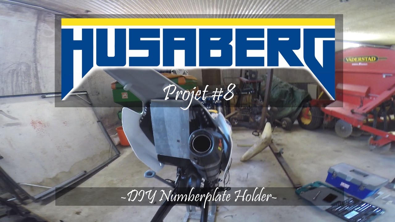 Husaberg Project #8 - DIY Numberplate Holder