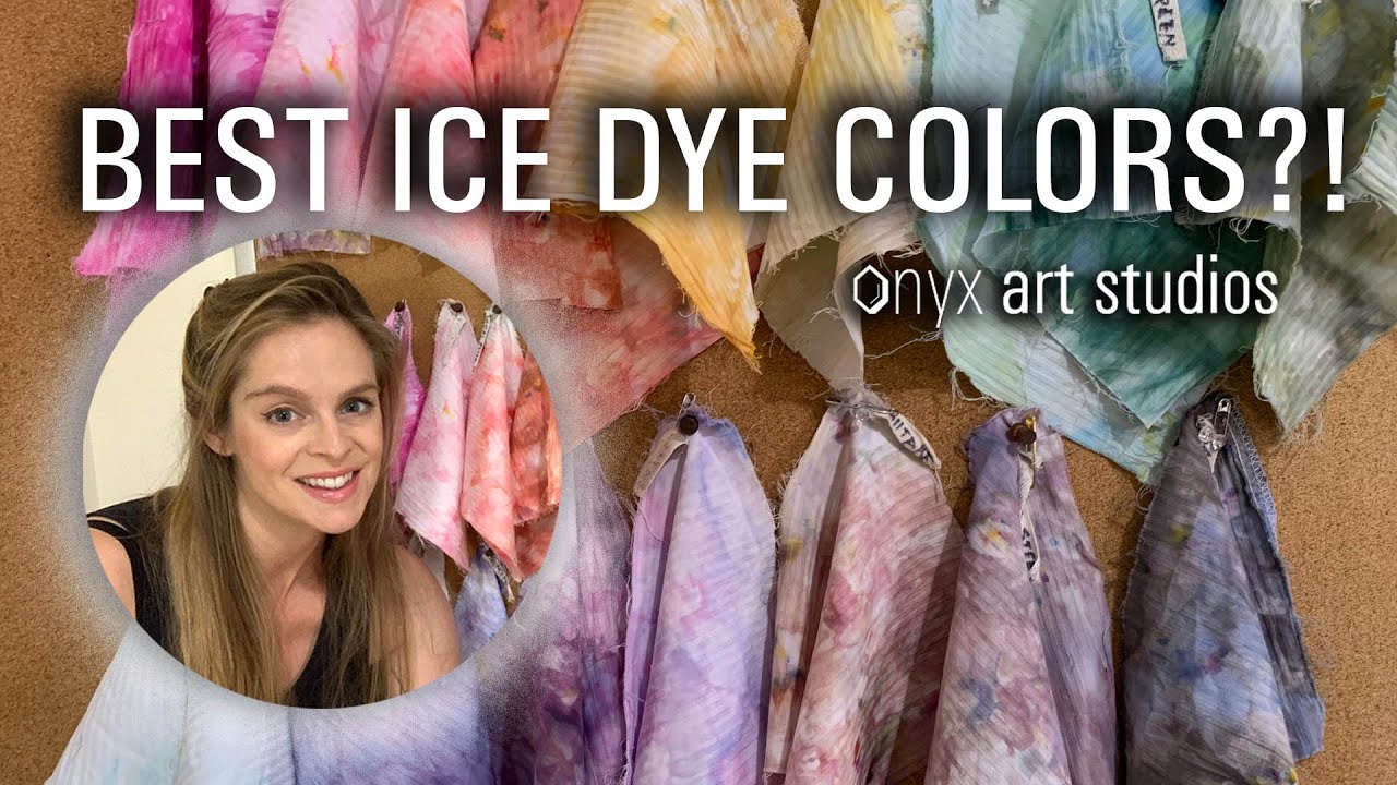 Образцы Dharma Trading Ice Tie Dye: лучшие цвета для Ice Dye | Onyx Art Studios