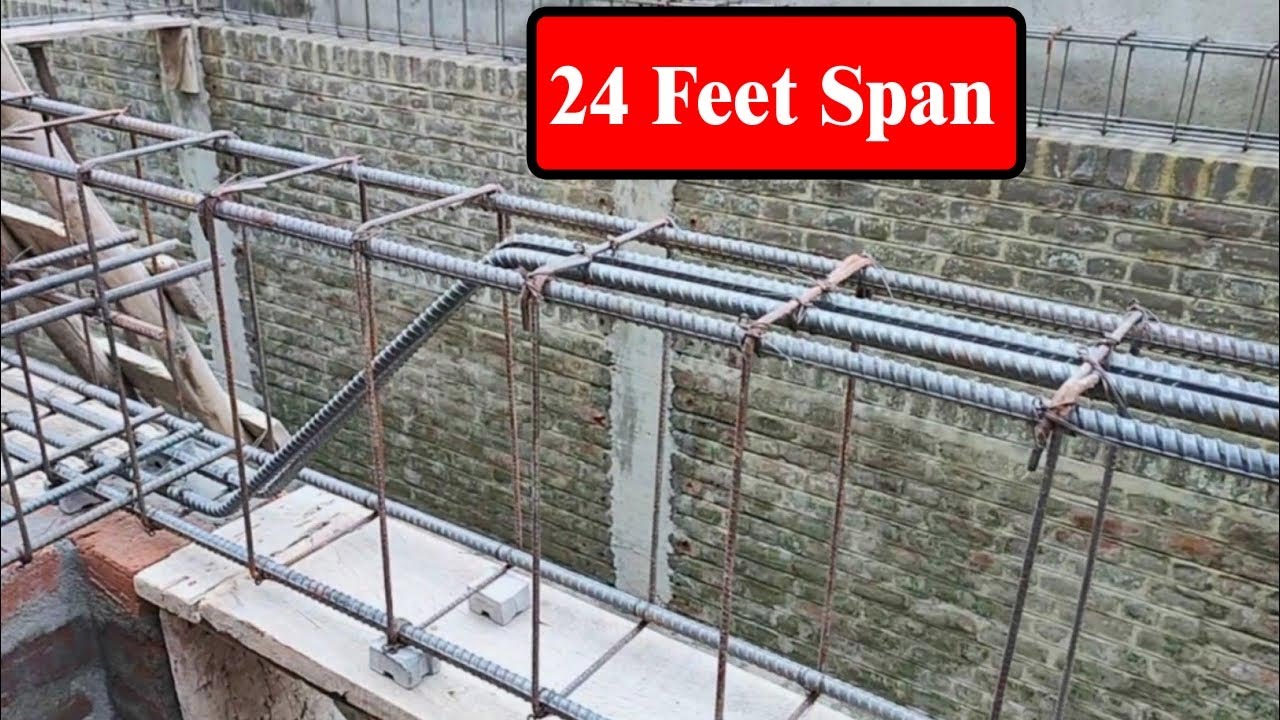 24 Feet Span Beam Structure Design