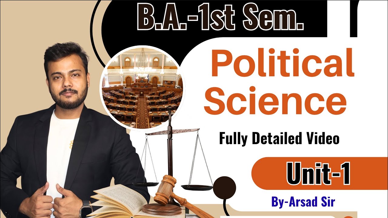 BA 1st semester Political Science Unit-1 fully detailed class #ba1styearpoliticalscience #exam 