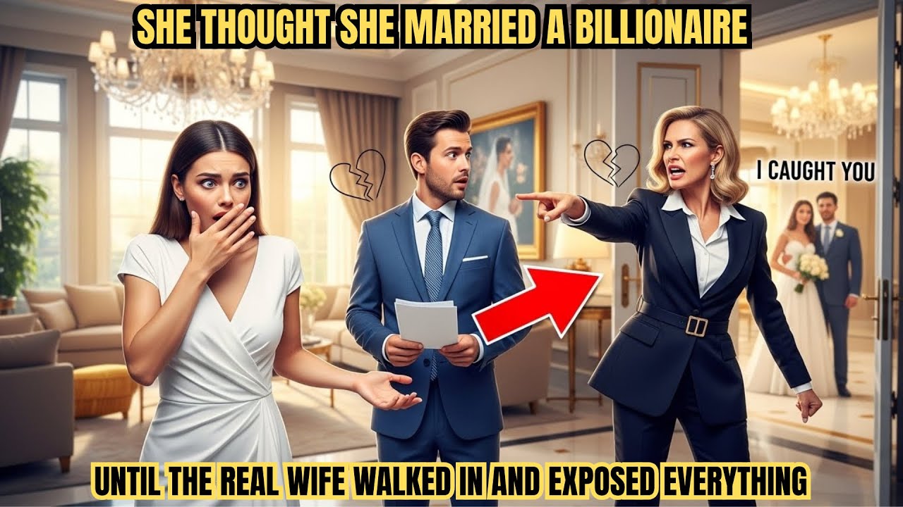 SHE THOUGHT SHE MARRIED A BILLIONAIRE…….UNTIL THE REAL WIFE WALKED IN AND EXPOSED EVERYTHING