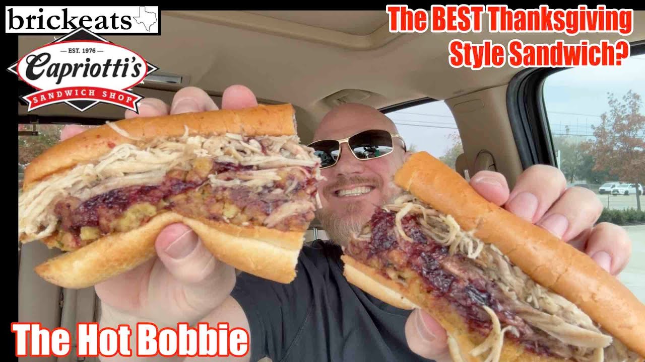 🦃🔥 Capriotti's Hot Bobbie REVIEW - Is This the BEST Thanksgiving Sandwich Ever? 😋🍞 | brickeats