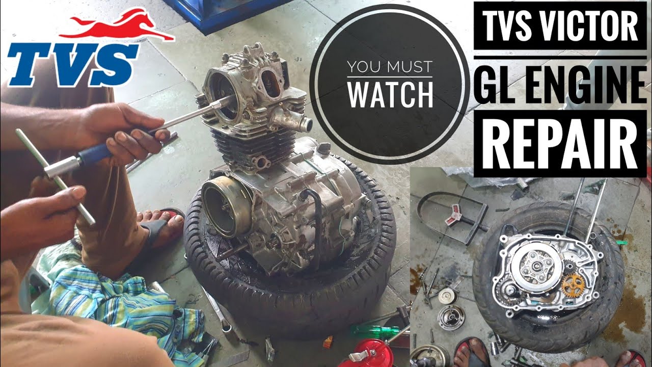 TVS  Victor GL Engine Repair//1,40,000Kms//Re- Boring//Engine Dismantling//Engine Assembly//BvjTech
