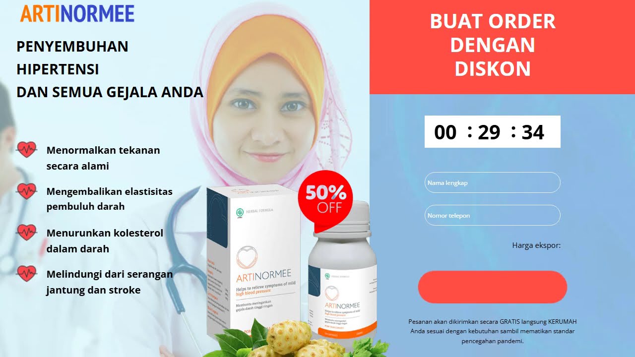 Artinormee &ndash; Dukungan Alami untuk Tekanan Darah Sehat