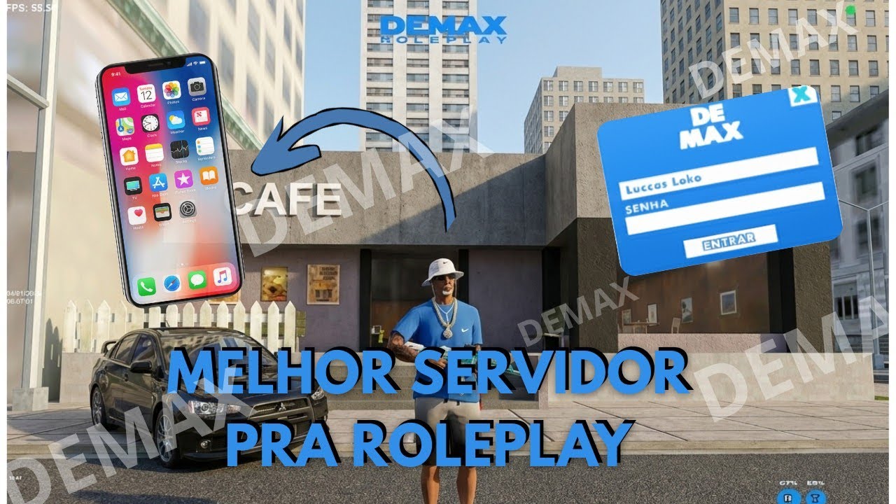 😱 O MELHOR SERVIDOR QUE JA JOGUEI DEMAX ROLEPLAY TA EM ALTA🔥 ( SAMP MOBILE )