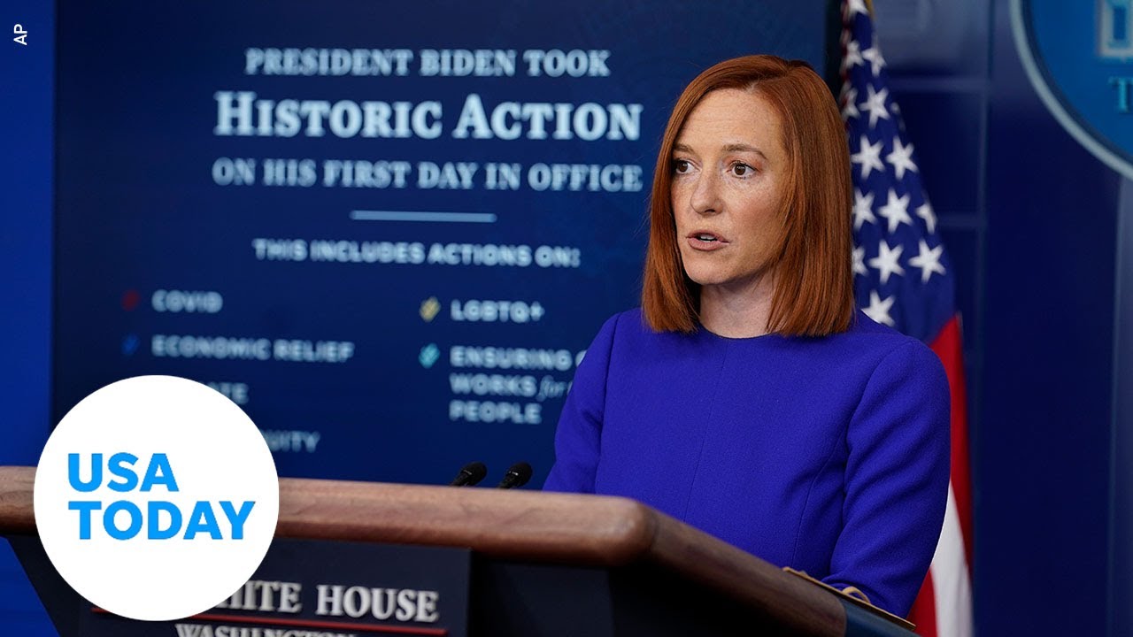 Press Secretary Jen Psaki holds first White House briefing of Biden's presidency | USA TODAY