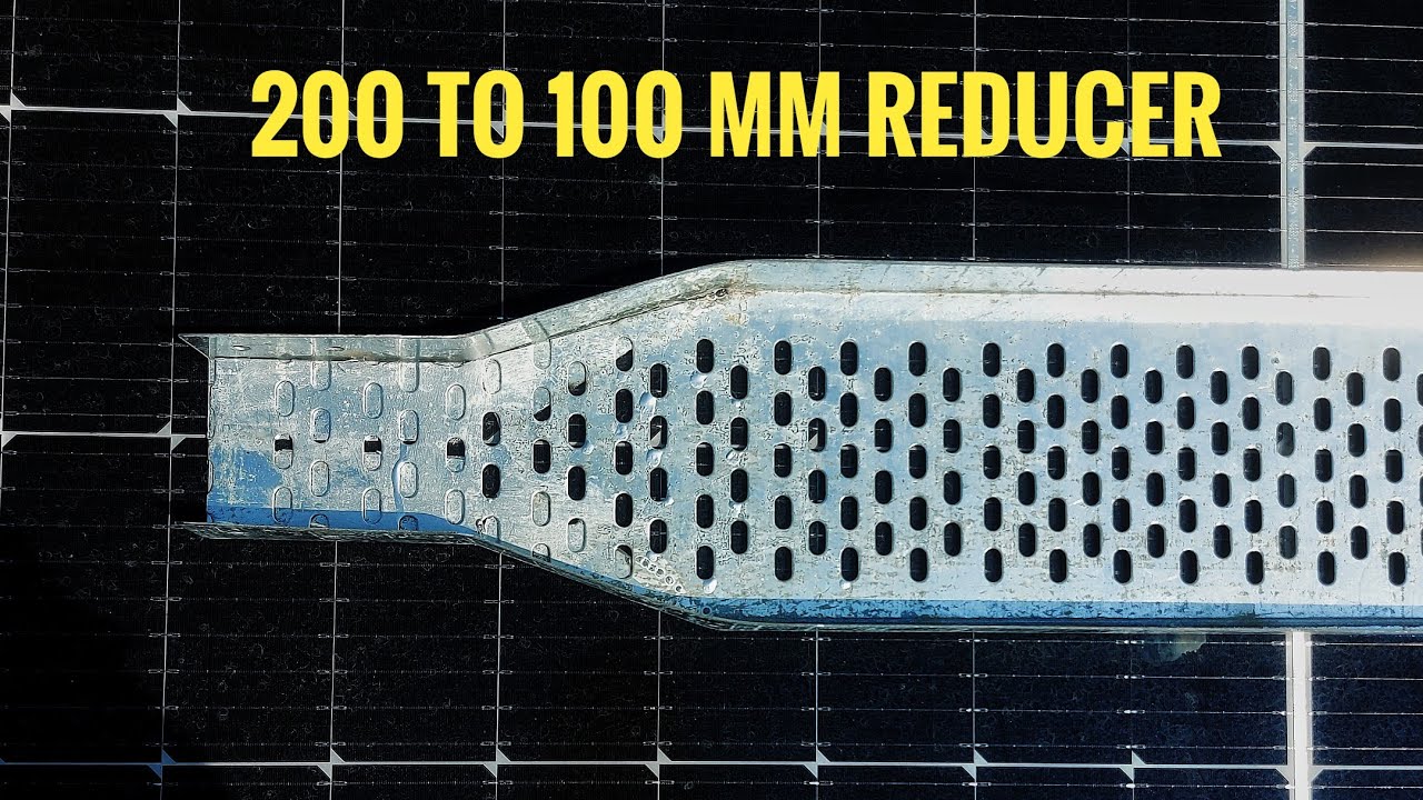 HOW TO MAKE 200 TO 100mm CABLE TRAY REDUCER EASILY AND PERFECTLY