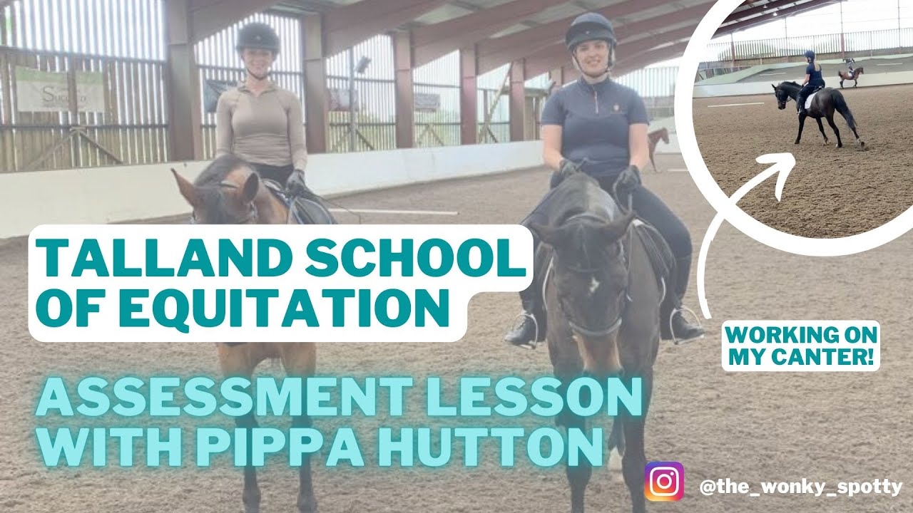 My Assessment Lesson With Pippa Hutton at Talland School of Equitation | The Wonky Spotty