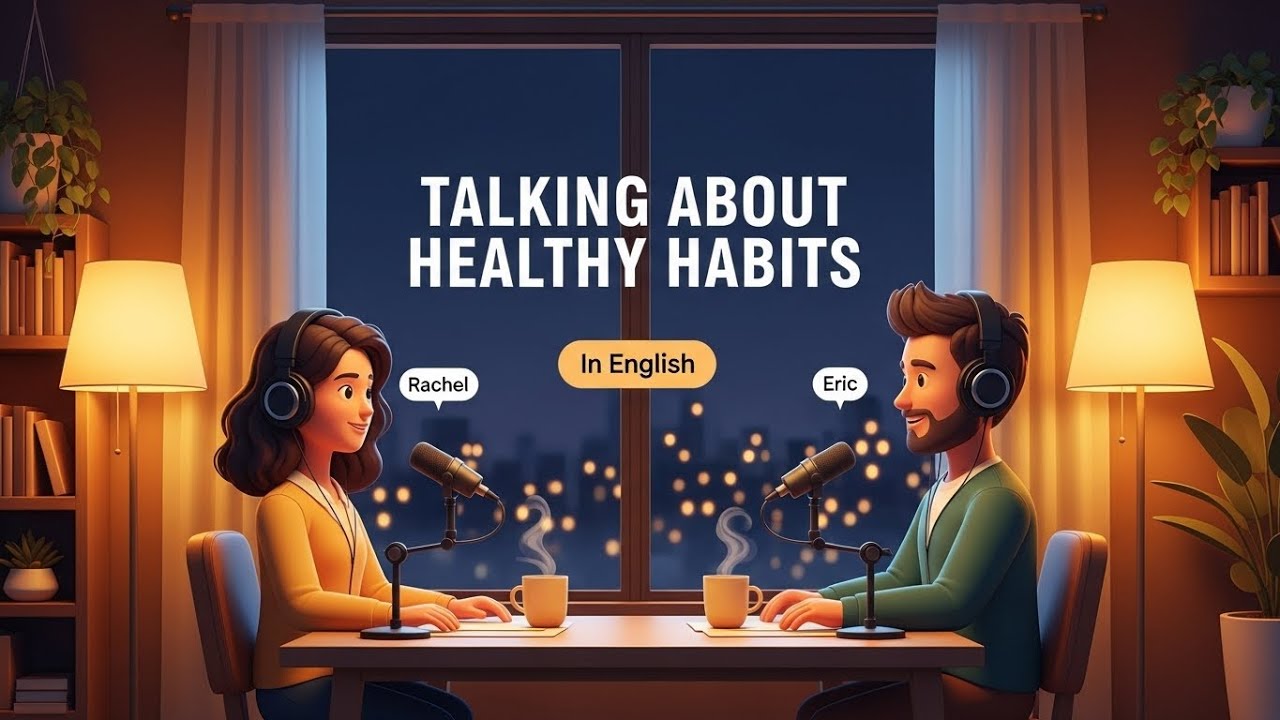 Healthy Habits in English | Easy English Conversation for Beginners | ENGLIVO ENGLISH