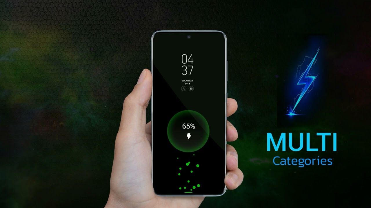 Mega Charging Animation | Battery Charging Animation Theme | Animated Battery Charger Theme | IOS