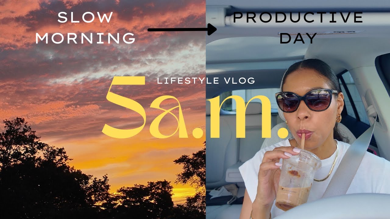 5AM Slow Morning Routine | What I Eat In A Day + Sunday Solo Date Shopping 