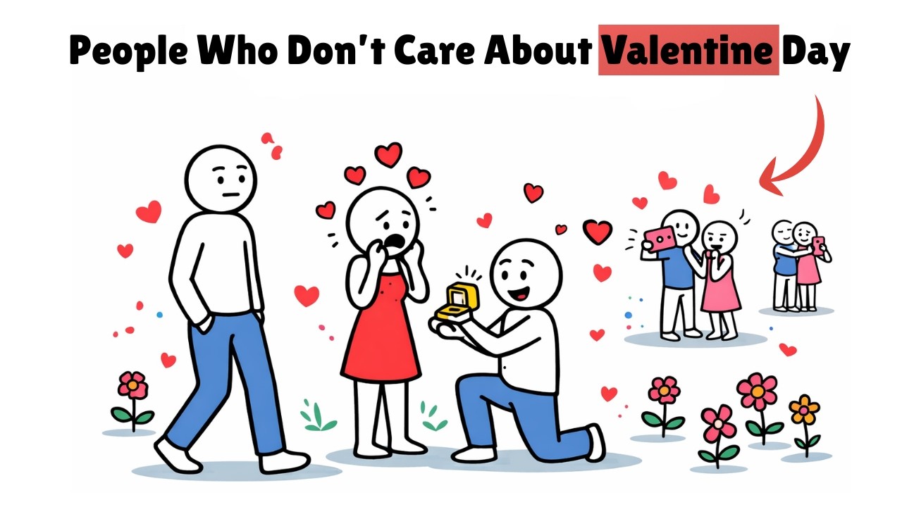 Psychology of People Who Don’t Care About Valentine Day