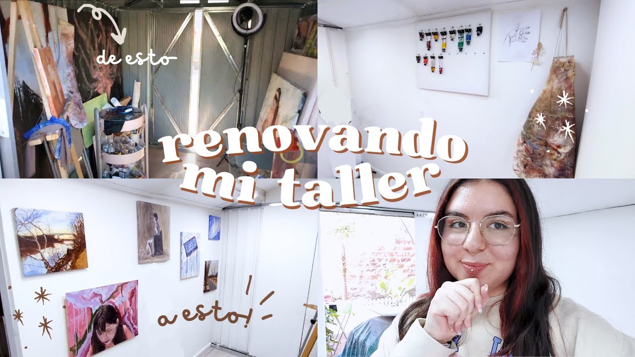 de bodega a taller 🎨  vlog renovando mi taller de pintura