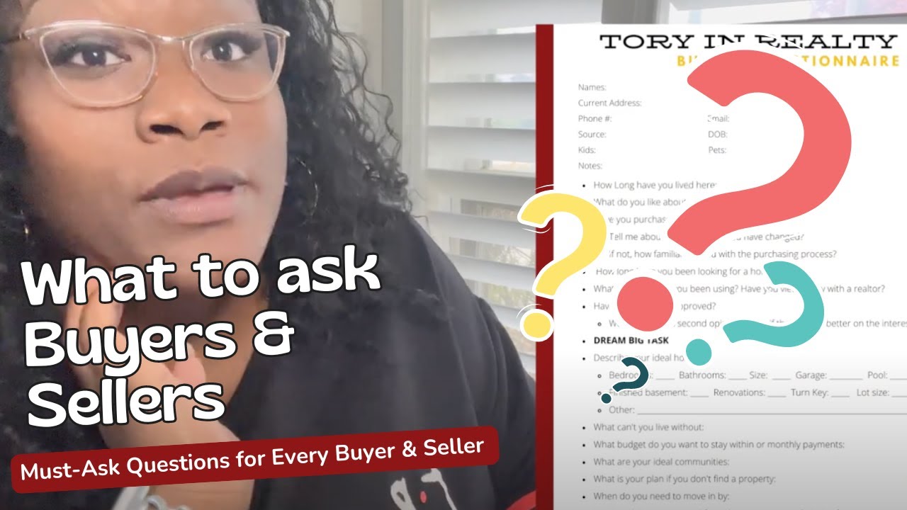 111. Must-Ask Questions for Every Buyer & Seller 🏡 | Real Estate Questionnaire Explained!