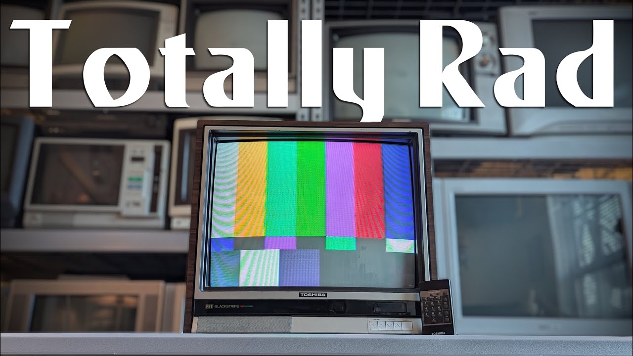 CRT Spotlight - The Toshiba Blackstripe CX2035 - A really cool 80s CRT with a neat hidden surprise!
