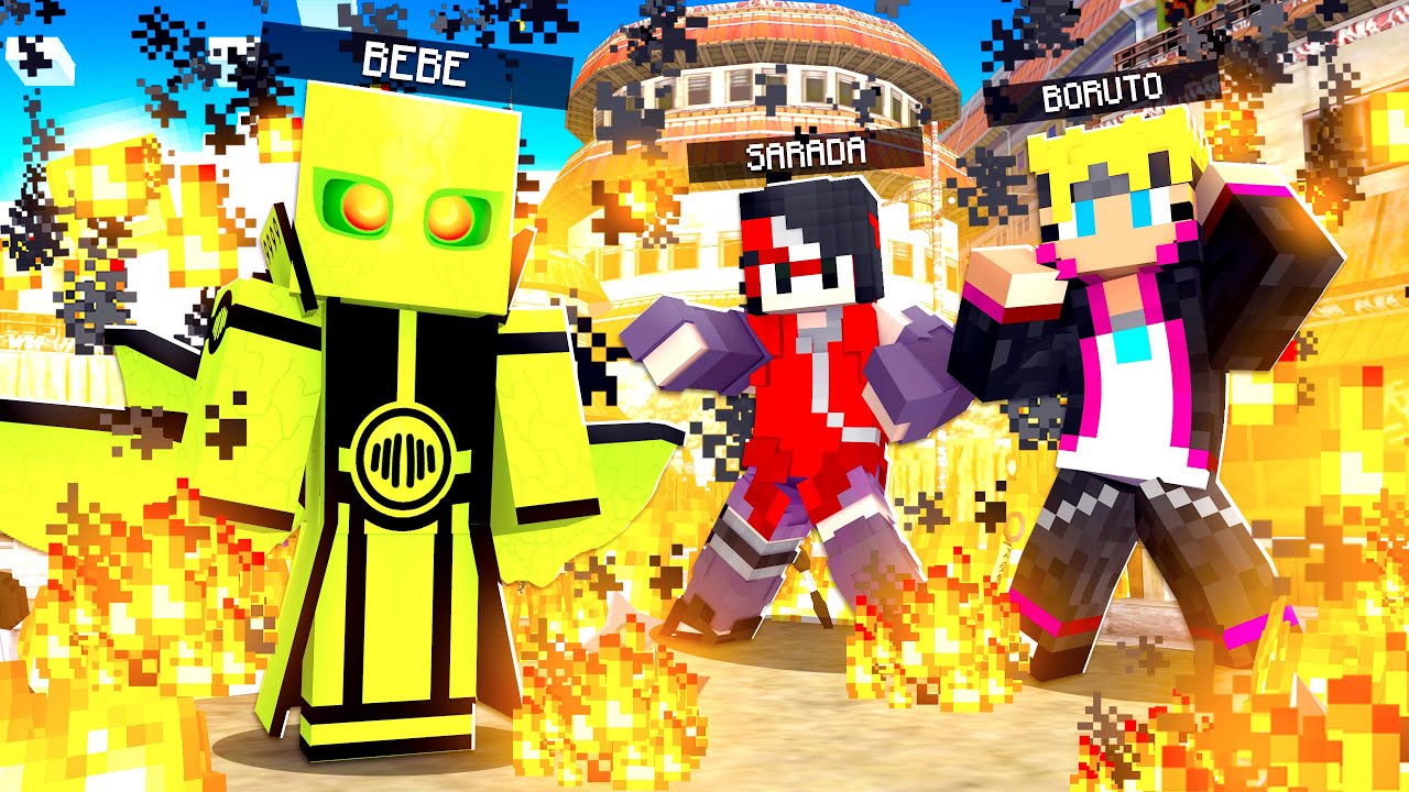 Who's Your Family? O FILHO DO BORUTO E DA SARADA VIROU O JINCHUURIKI DAS 7 CAUDAS no Minecraft!