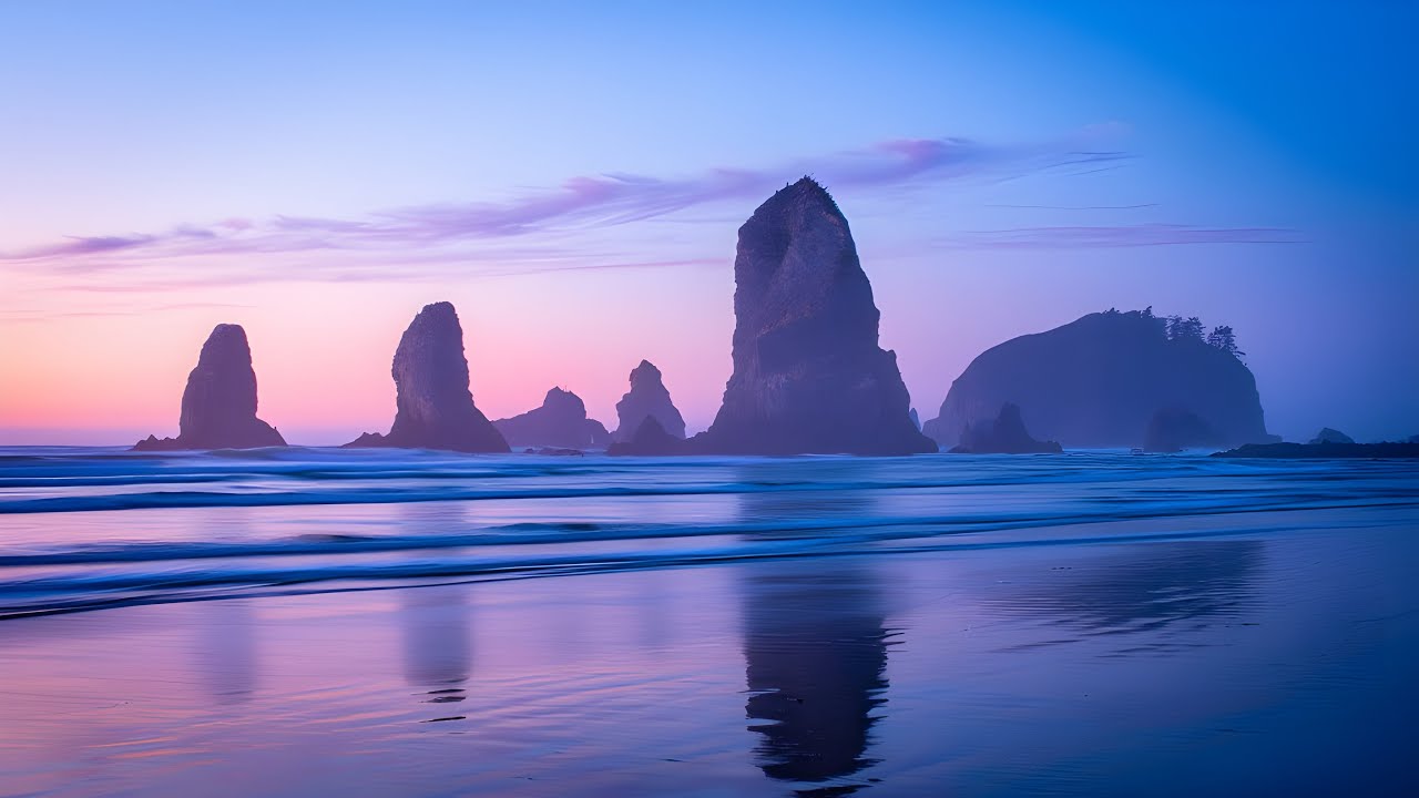 Calming Ocean Sounds for Sleep & Relaxation 🌊 Sunset Beach Ambience