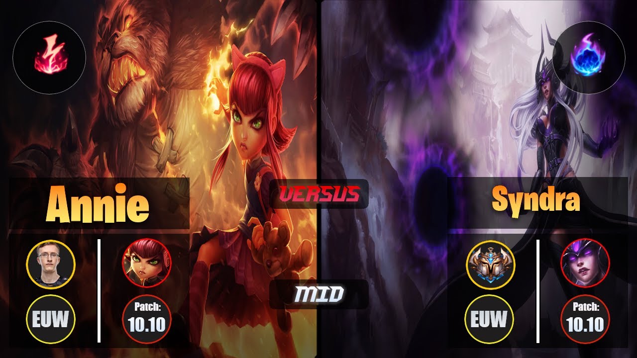 MagiFelix ANNIE (Mid) [Electrocute] VS SYNDRA - Challenger EUW Patch 10.10