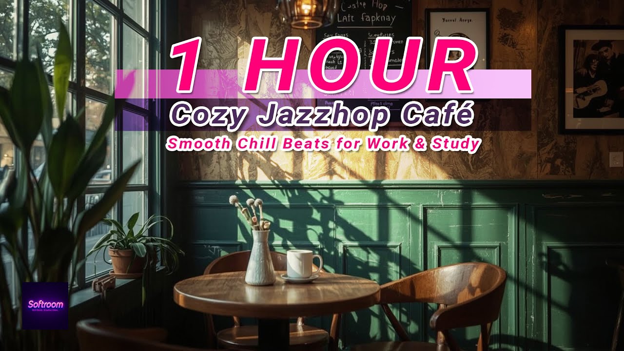 Softroom -1 Hour Cozy Jazzhop Café | Smooth Chill Beats for Work & Study Day Brew