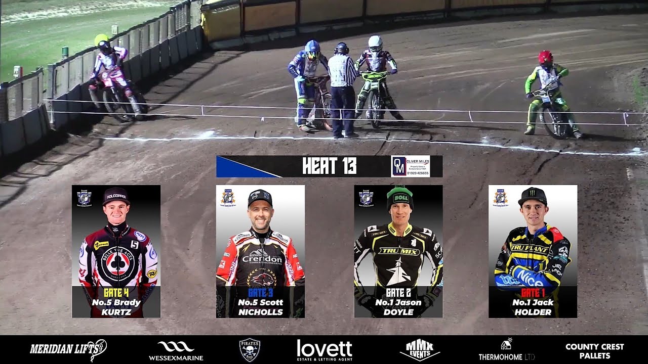 Heat 13 | Neil Middleditch Testimonial | POOLE PIRATES SPEEDWAY 2022