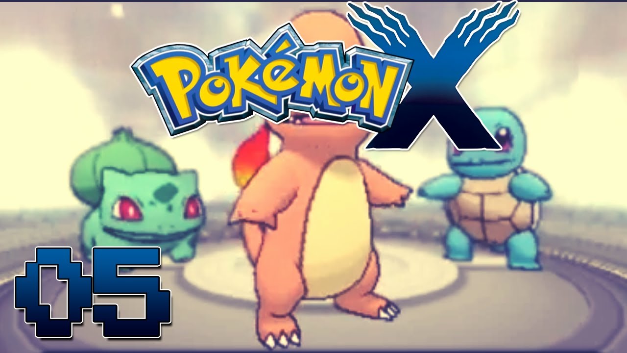 Let's Play Pokemon X Part 5  Kanto Starters & Scyamore Battle-  Gameplay Walkthrough