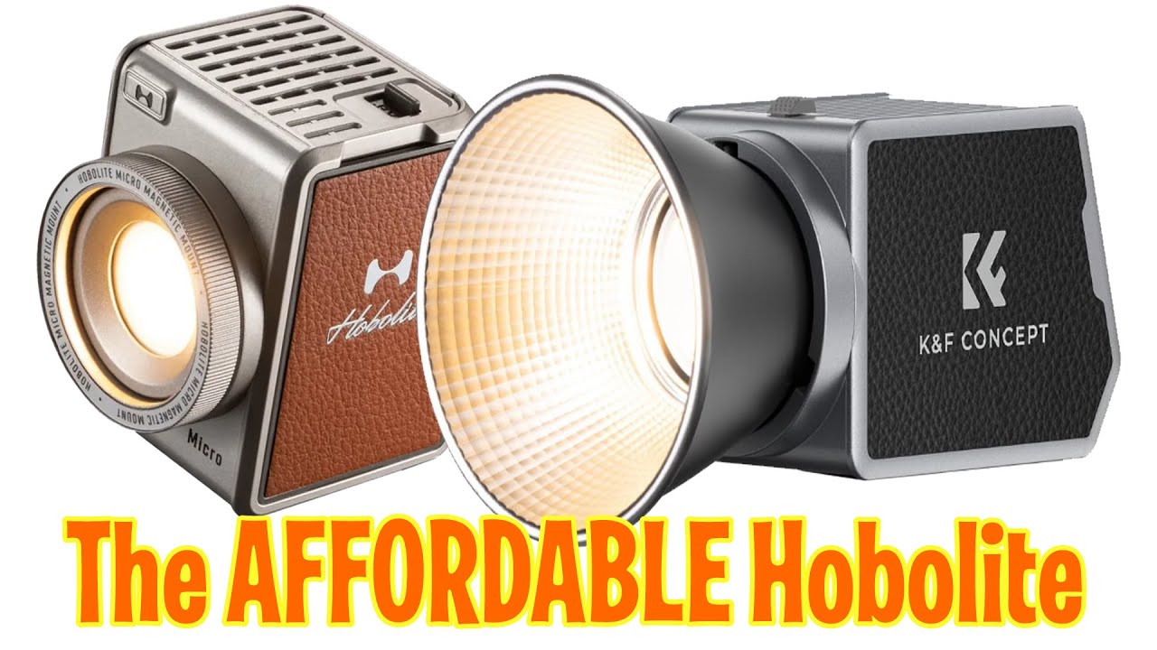 K&F vs Hobolite Retro small portable battery powered video lights for photography video and vlogging