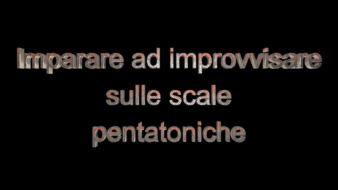 Imparare una volta per tutte i box delle pentatoniche