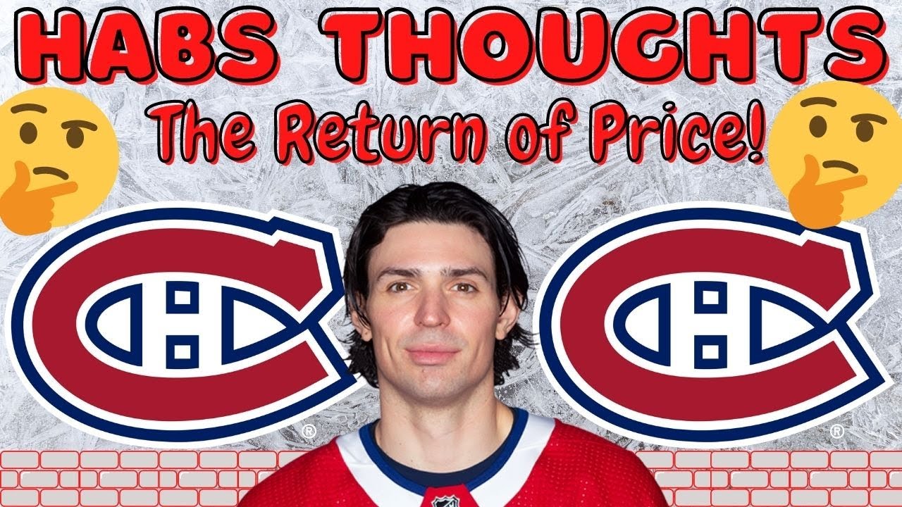 Habs Thoughts - Carey Price's Health, Can He Make A Difference