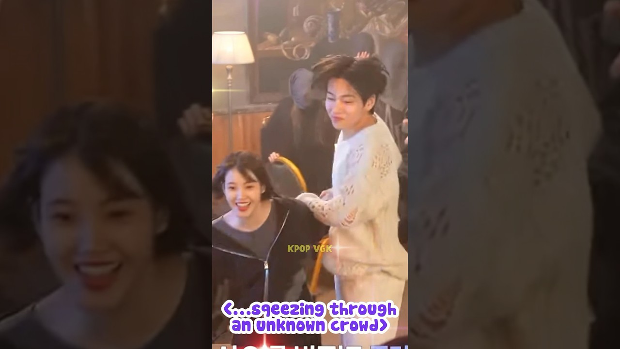 The Interaction Between Taehyung And IU Is So Cute 🥺😘 #shorts #taehyung #iu #cute