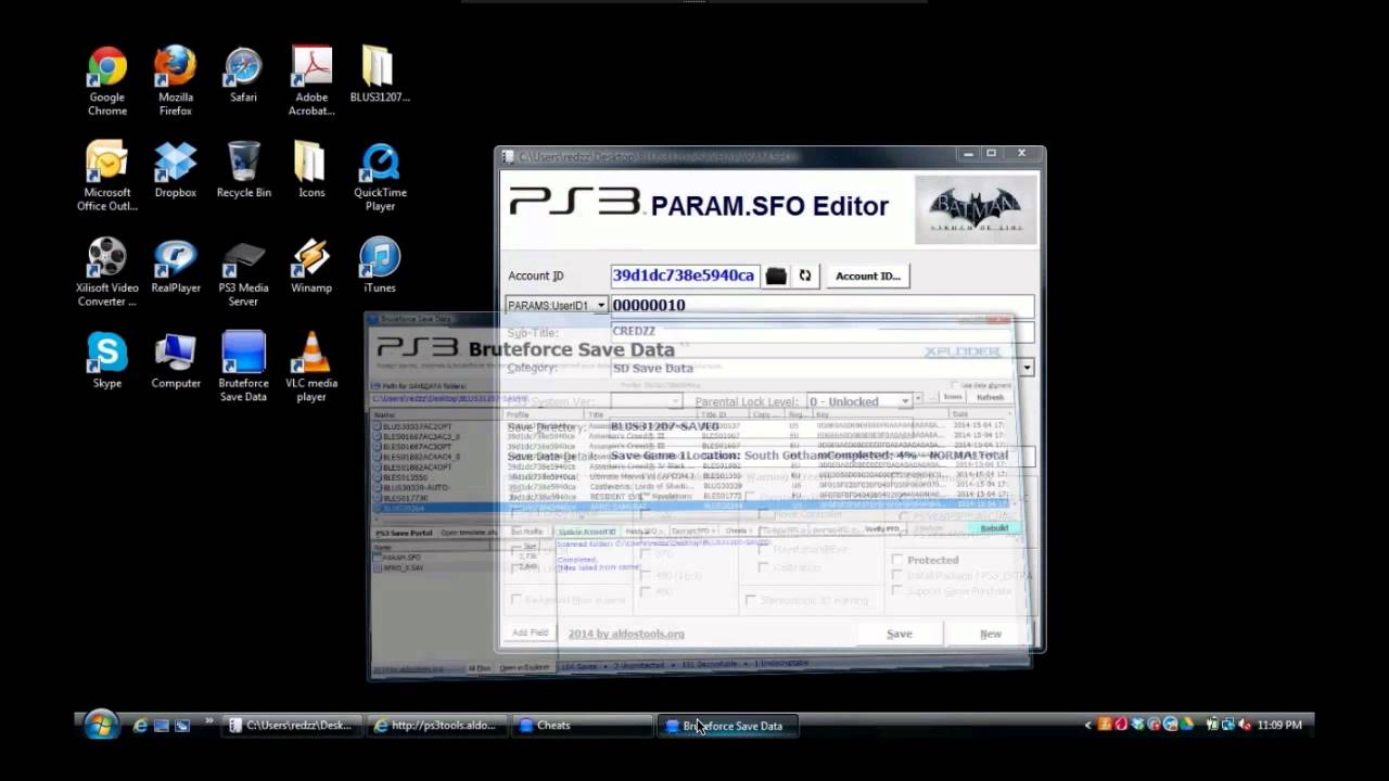 [PS3] BruteForce Savedata 4.6 (How to find User ID & PSID Console)