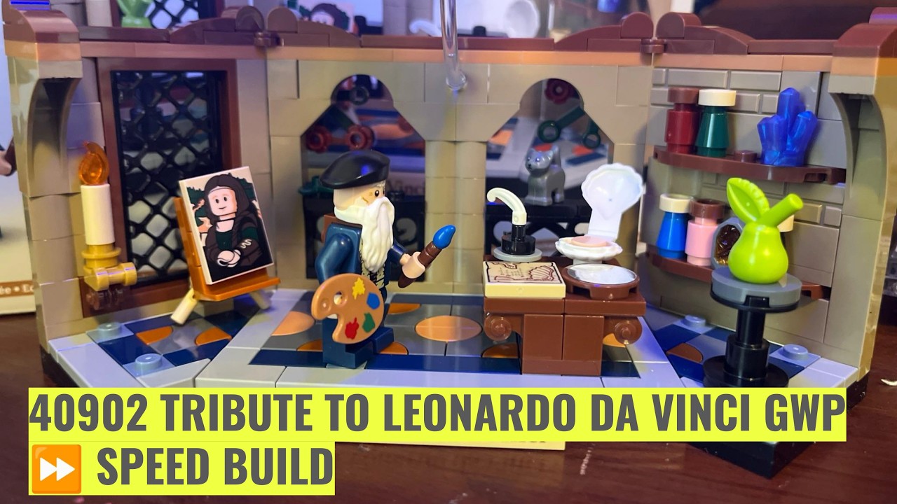 Lego GWP 40902: Tribute to Leonardo da Vinci ⏩ Speed Build!