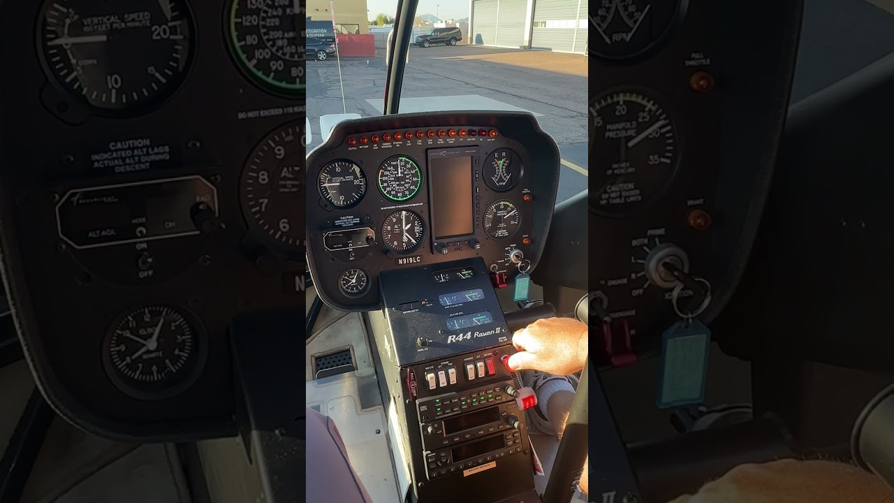 Robinson R44 Start-Up Procedure #helicopter #r44 #sunstatehelicopters