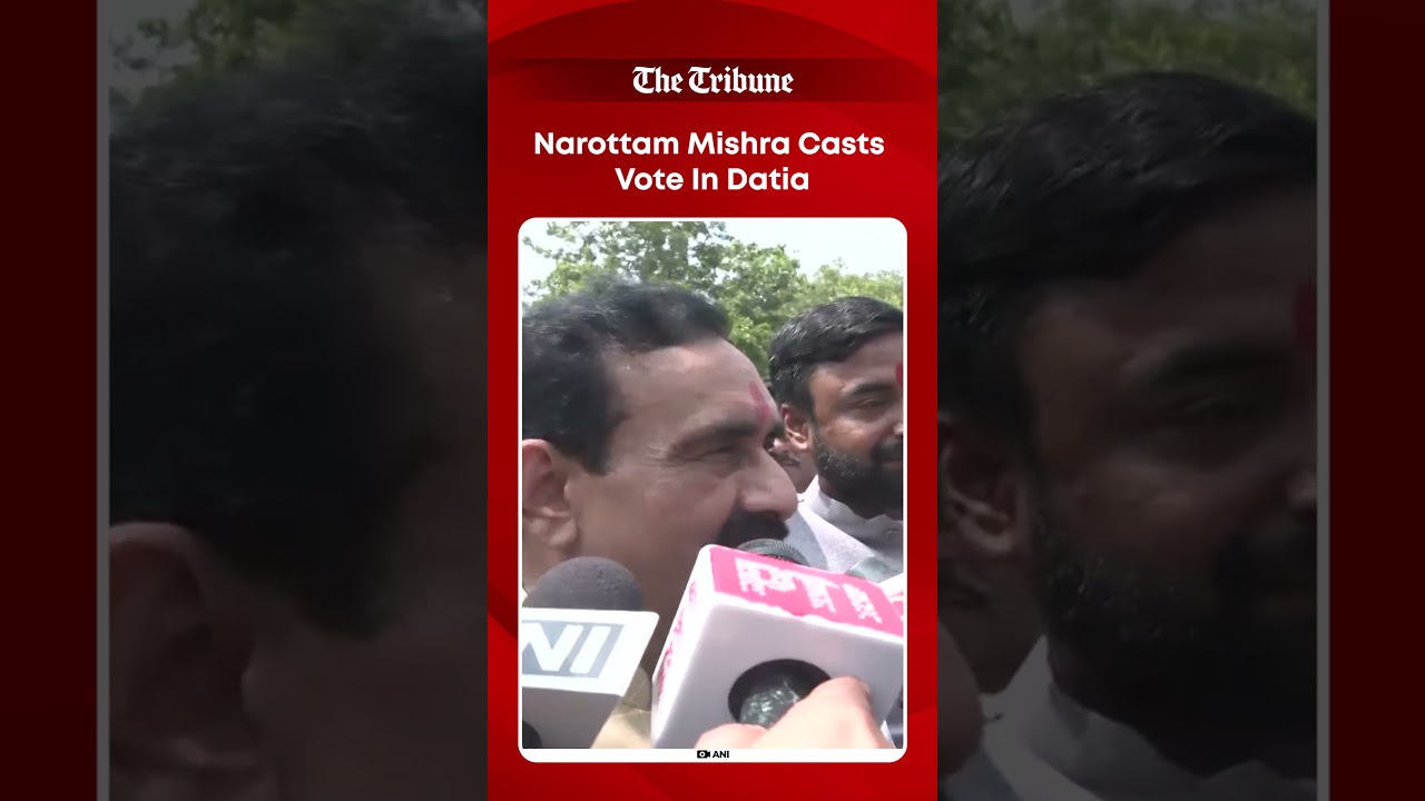 Former MP Home Minister Narottam Mishra Casts Vote in Datia Assembly By Poll