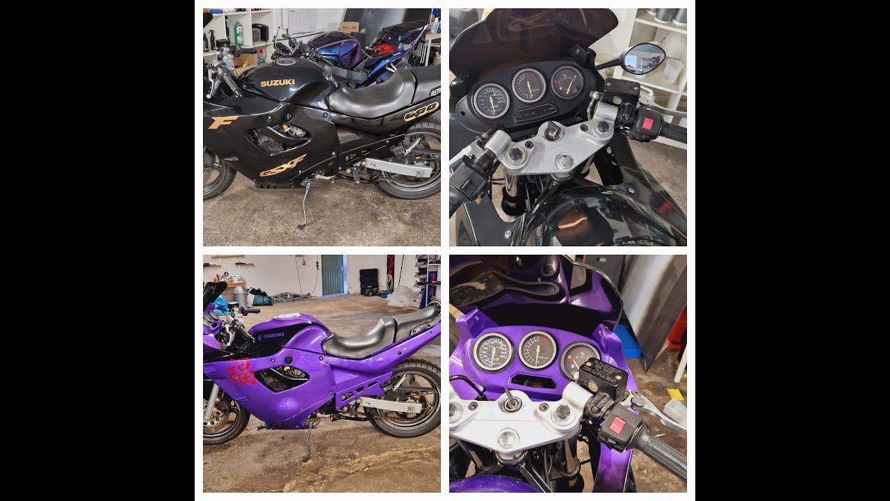 Honda GSXF 600/Umlackiert/Lamborghini Viola Parsifae
