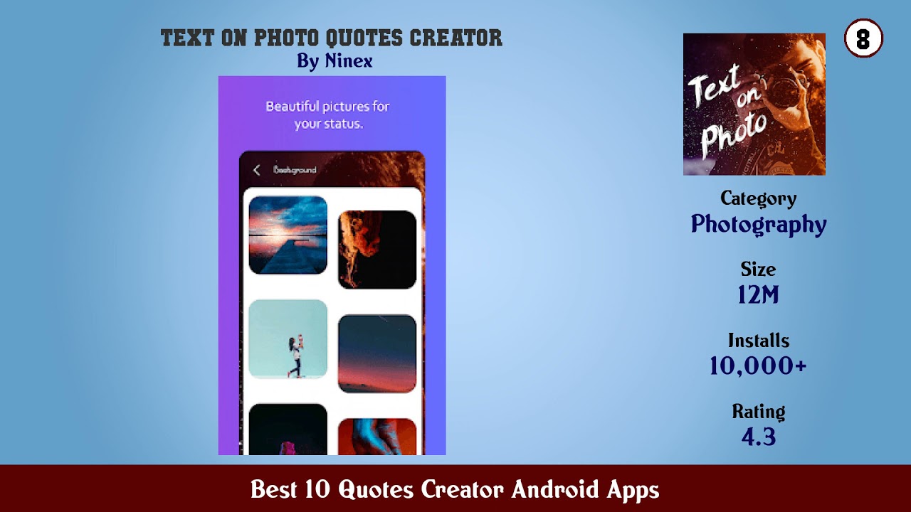 Best 10 Quotes Creator Android Apps
