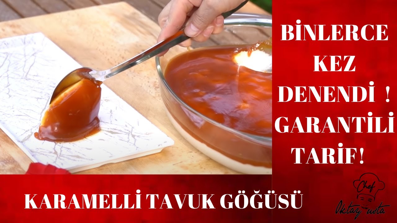 BİNLERCE KEZ DENENDİ TAM TUTAN🍮Kaşık Kaşık Yemelik Karamelli TAVUK GÖĞÜSÜ TATLISI🌟CHEF OKTAY USTA
