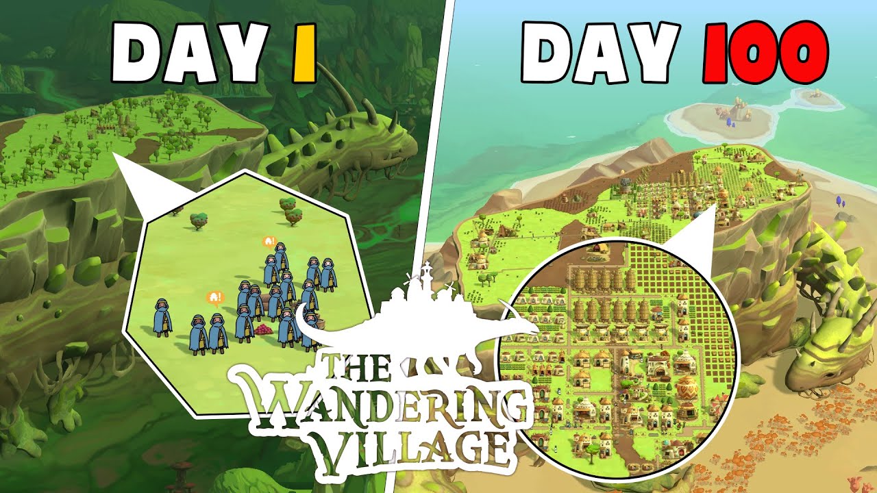 100 Ngày Xây Dựng Nền Văn Minh Trên Lưng Sinh Vật Thần Thoại | DEWEY 100 Days The Wandering Village