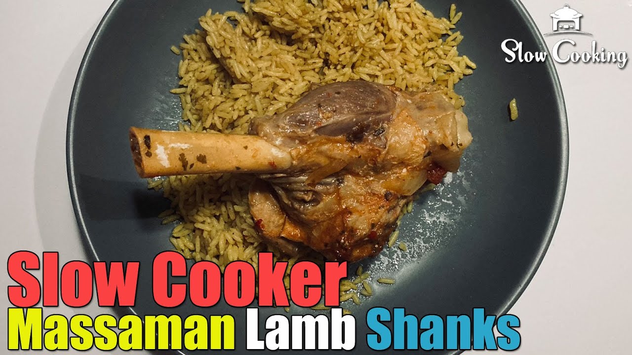 Slow Cooker Massaman Lamb Shanks