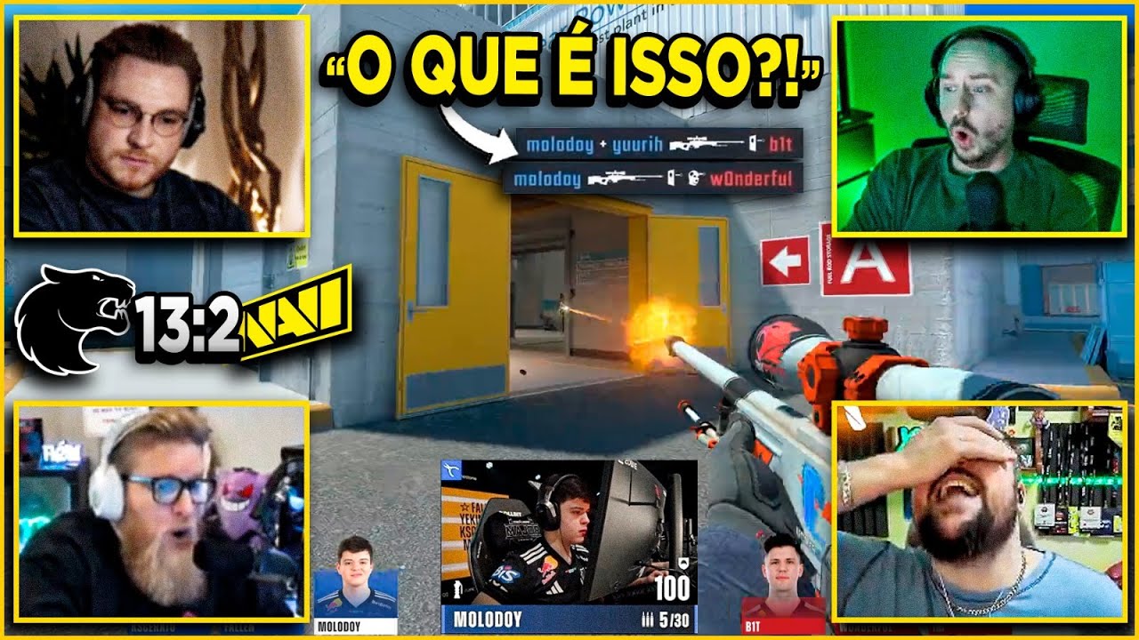 REA&Ccedil;&Otilde;ES DOS GRINGOS com O AMASSO da FURIA contra A NAVI no MAJOR! (LEGENDADO)